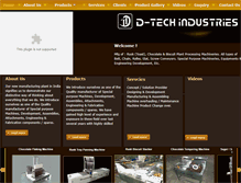 Tablet Screenshot of dtechindustries.com